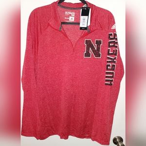 Adidas Nebraska Huskers Long Sleeve